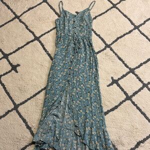 Floral Blue Maxi Dress